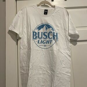 Bush Light White and Blue T Shirt